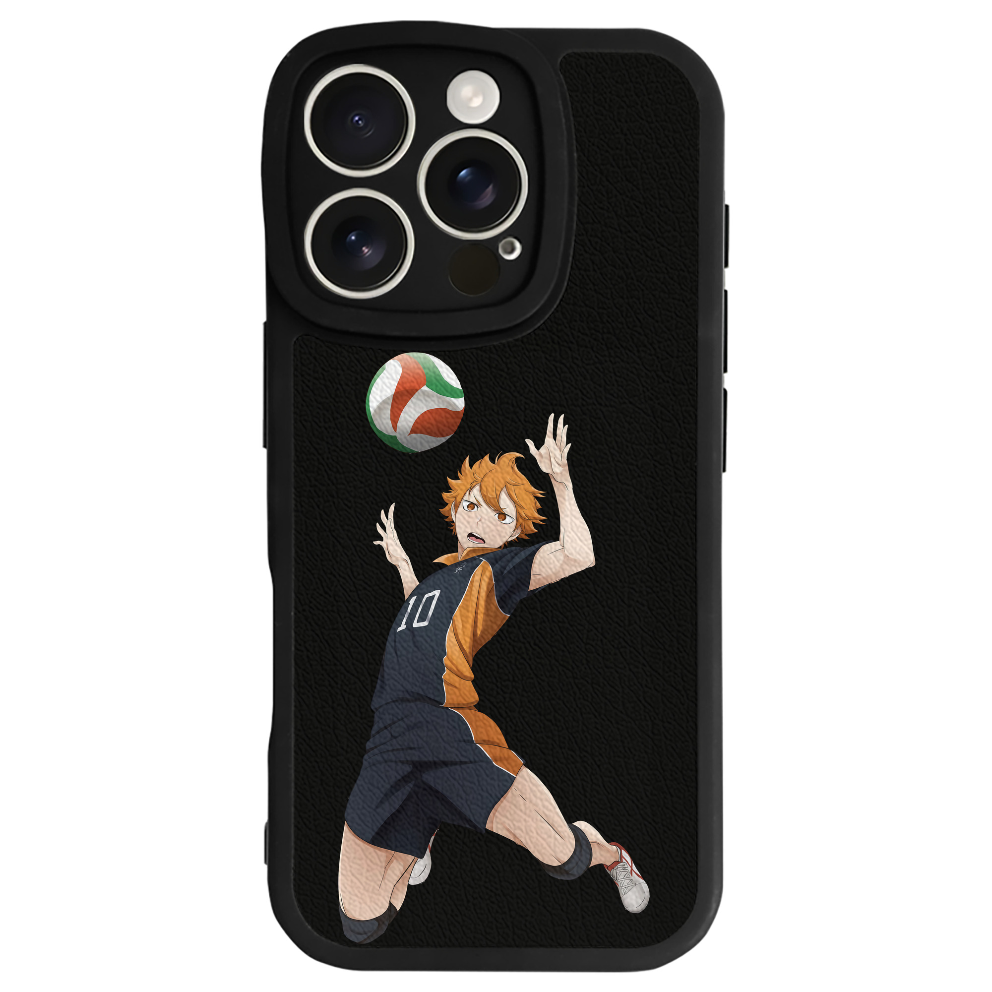 （画像用） ハイキュー!! Haikyu!! 【iPhone 16シリーズ対応】シリコンスマホケース（レザー調） 材質：シリコン